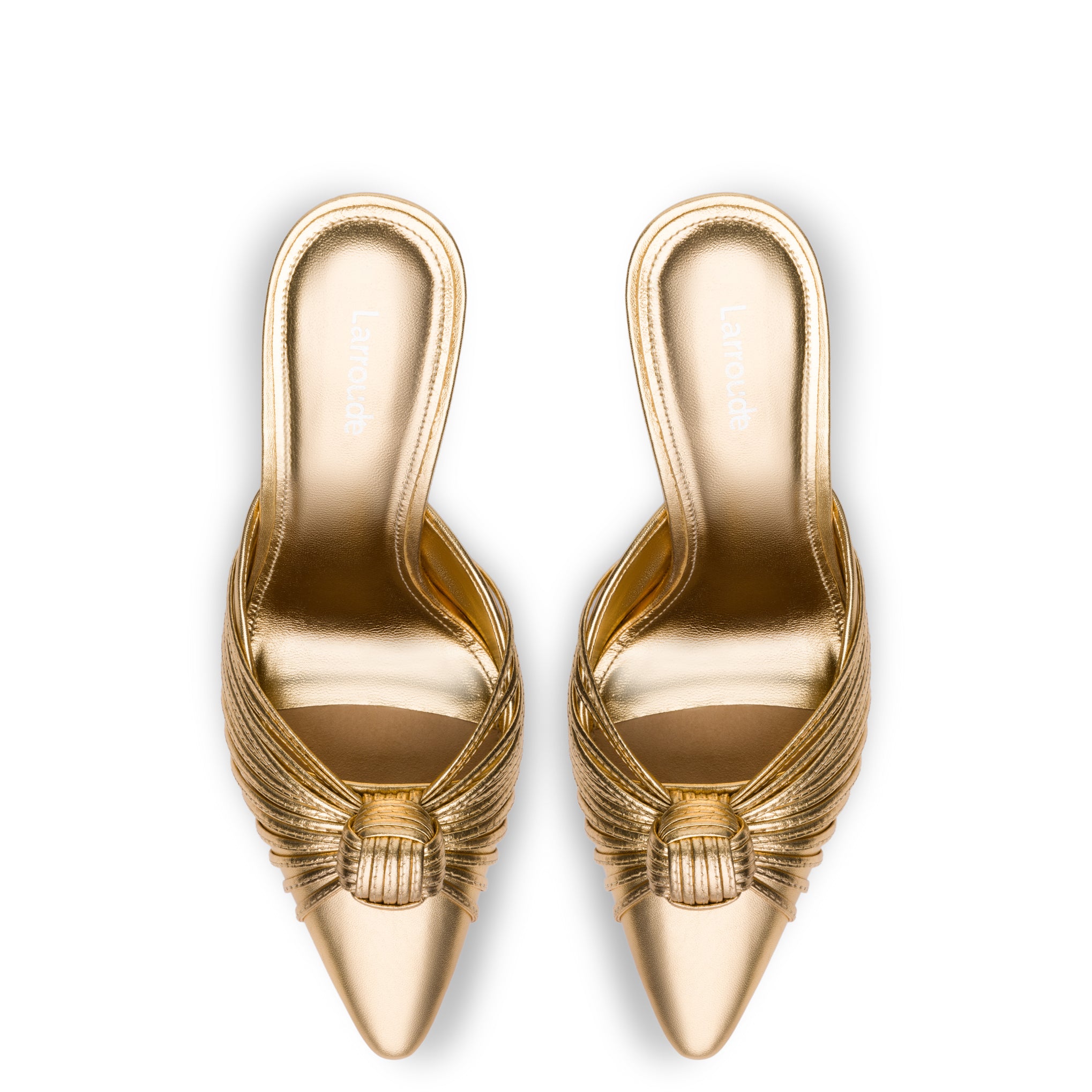 Valerie Gold Metallic Leather Pumps