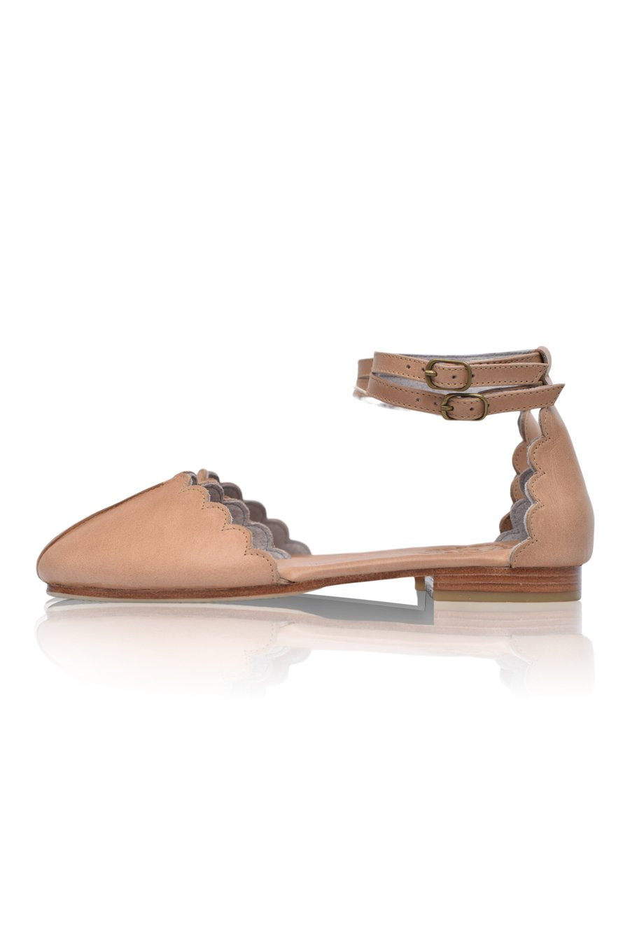 Venus Flat Leather Shoes