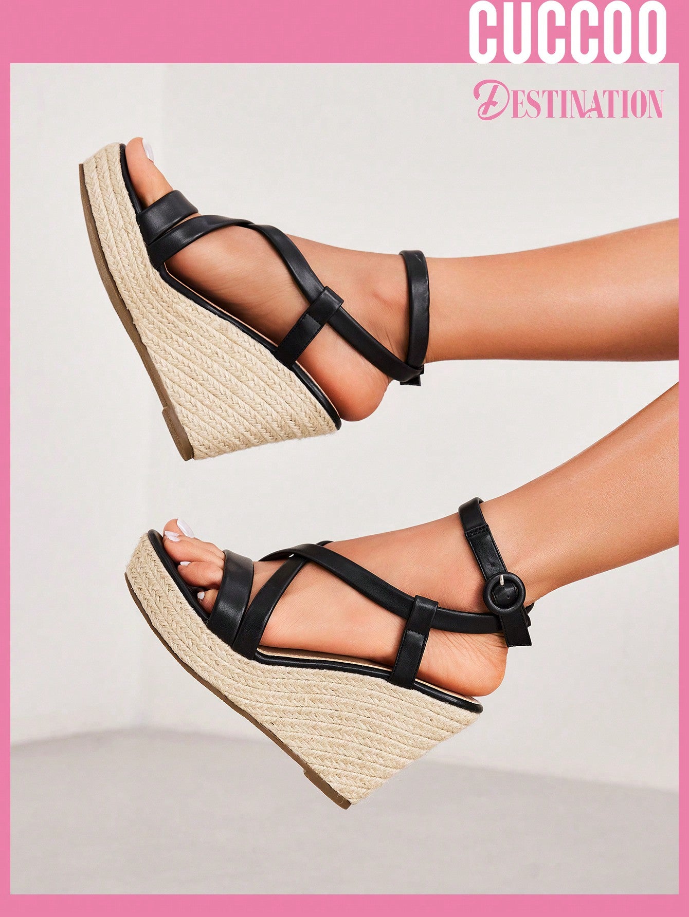 Wedge high heel sandals for spring and summer