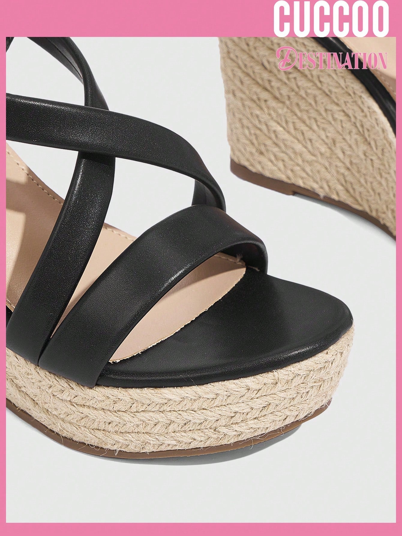 Wedge high heel sandals for spring and summer