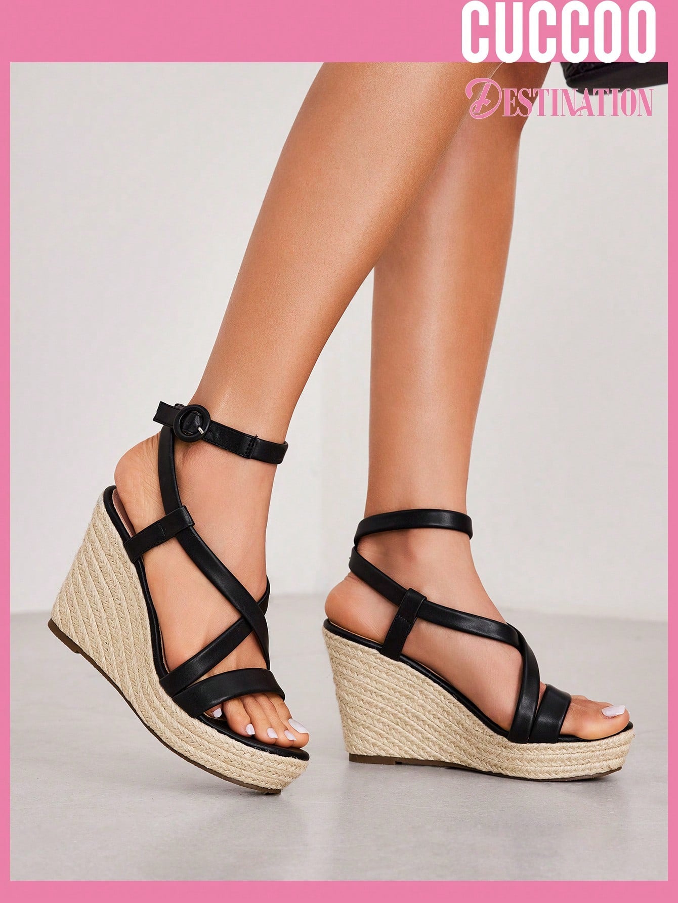 Wedge high heel sandals for spring and summer