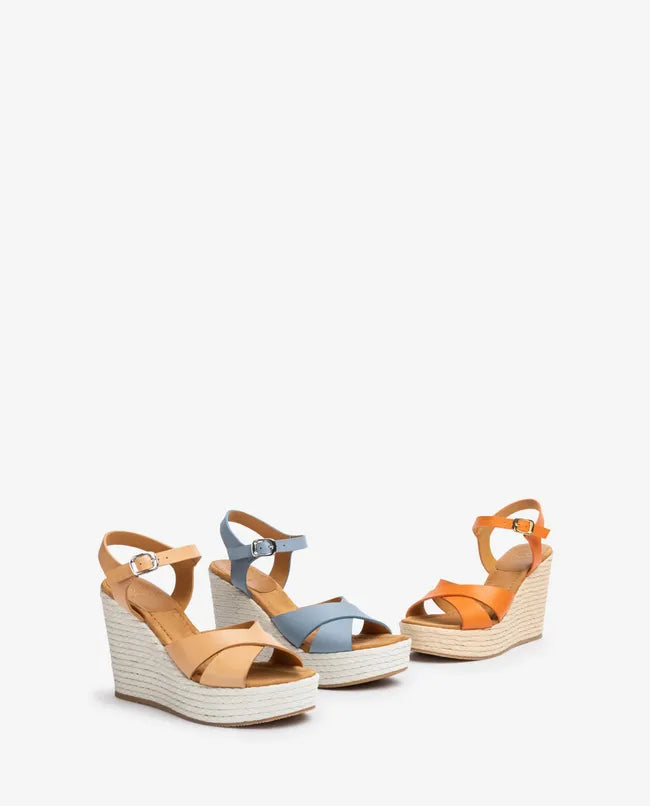 Wedge platform sandals