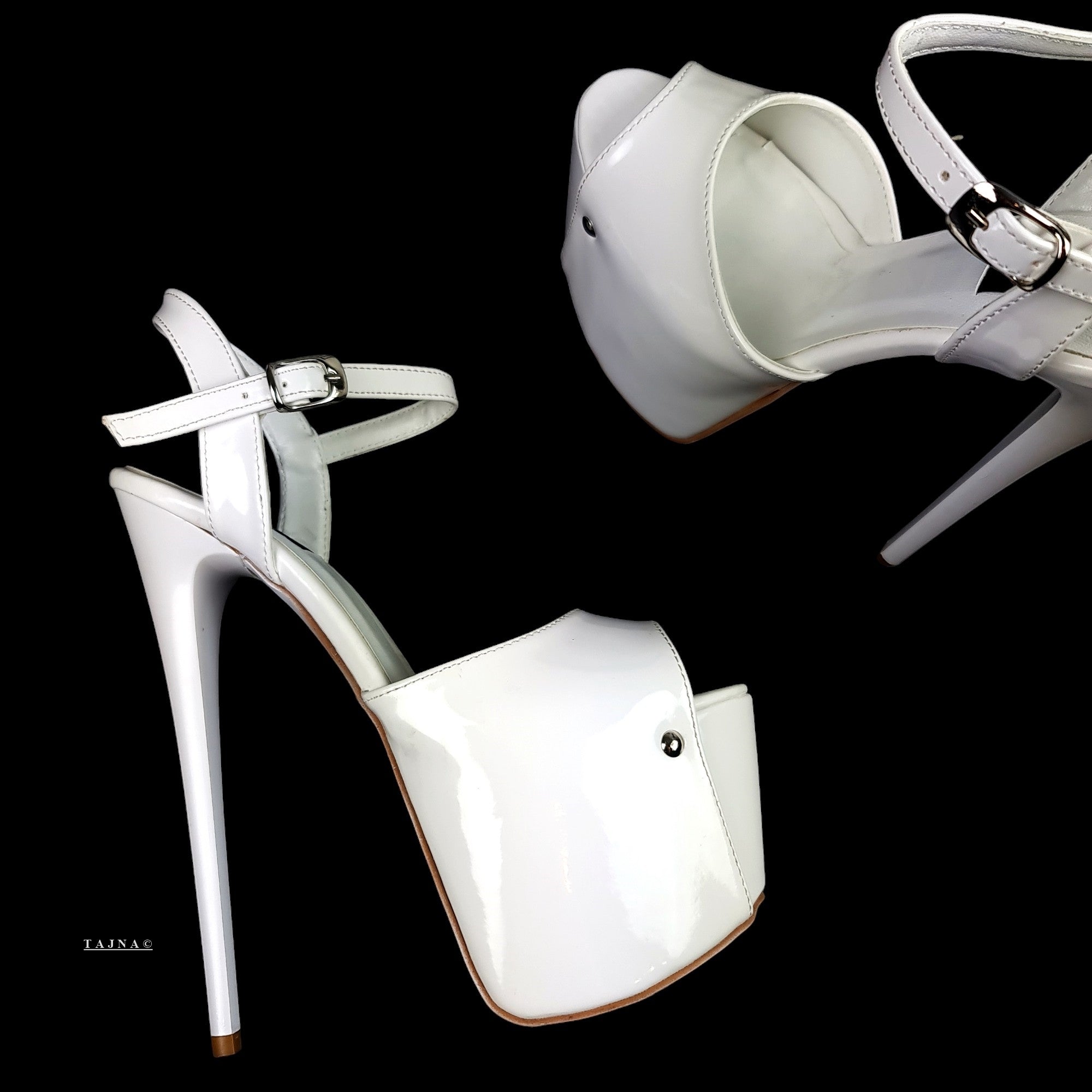 White High Heel Sandals