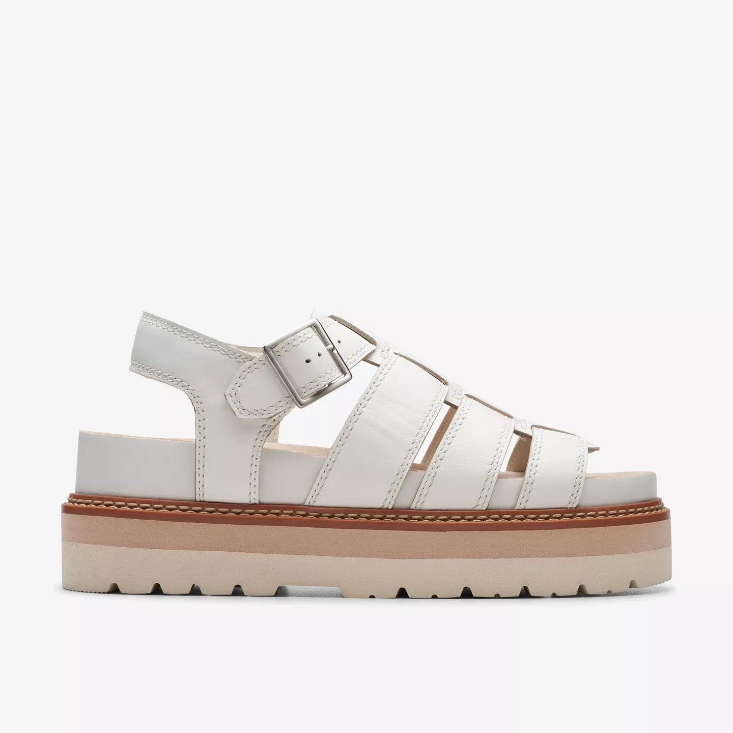 White Leather Sandals