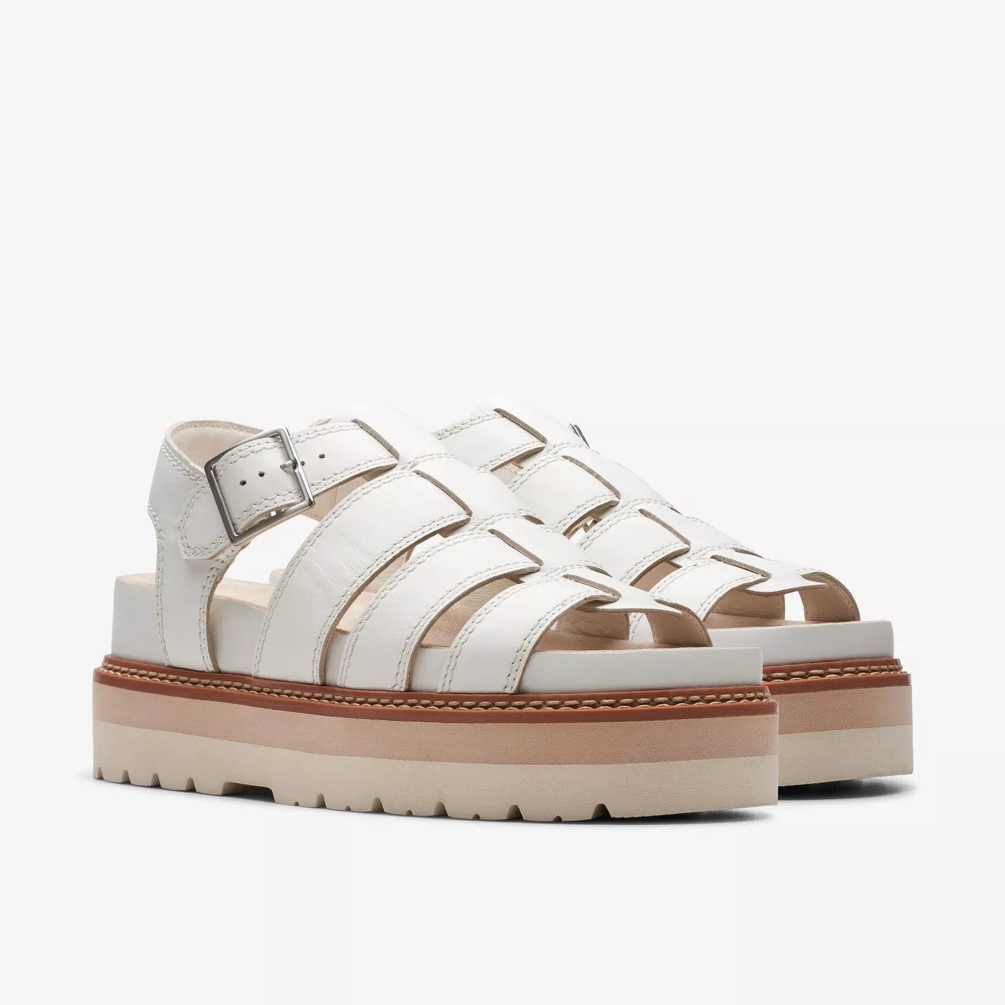 White Leather Sandals