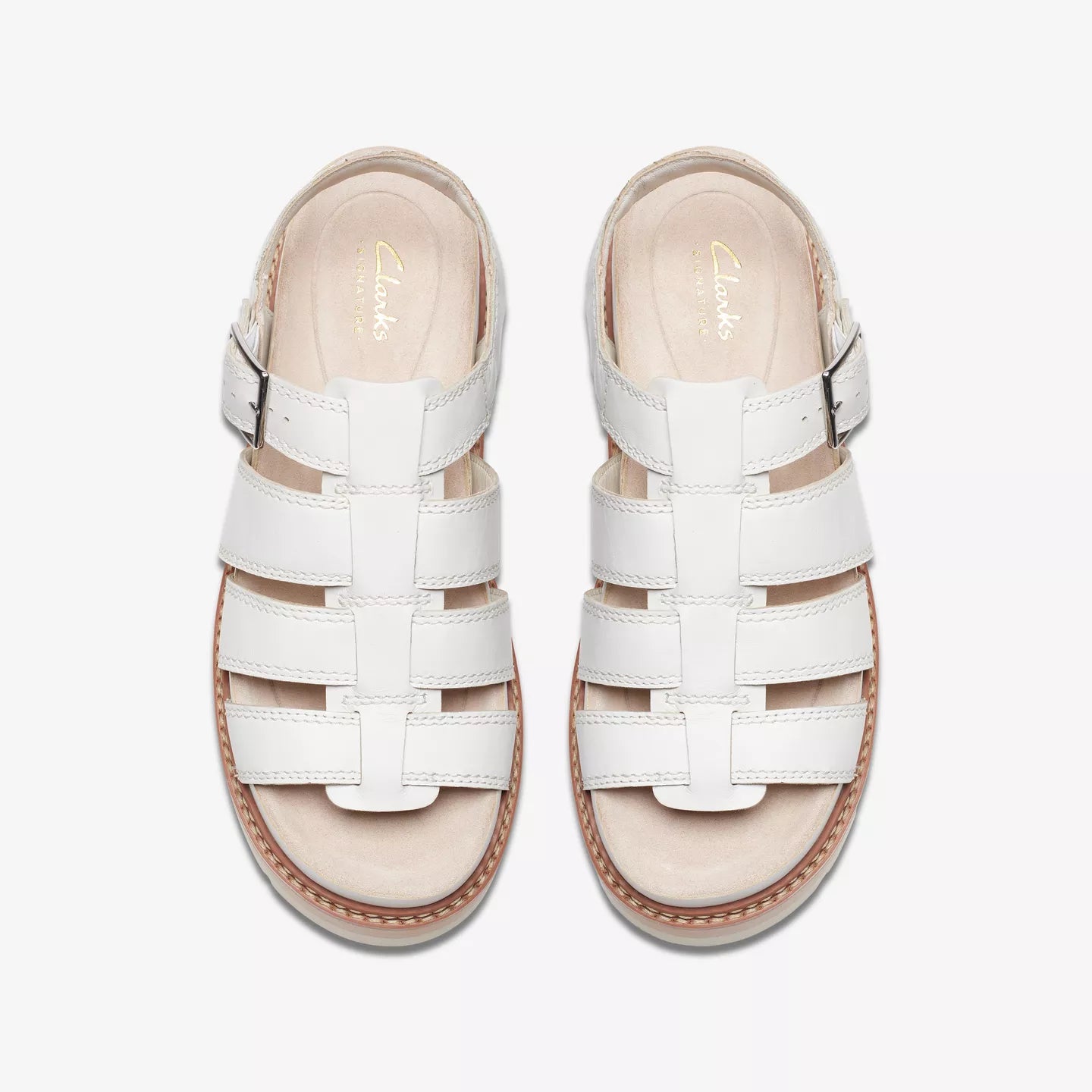 White Leather Sandals