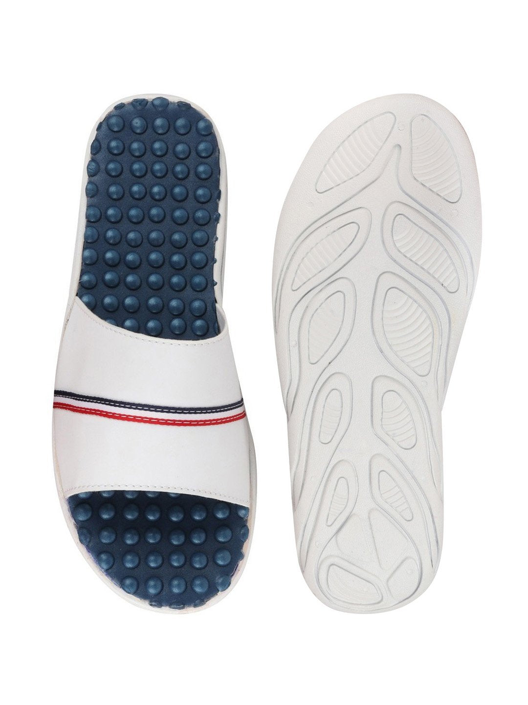 White Men's Casual Flip-Flops Slip-On