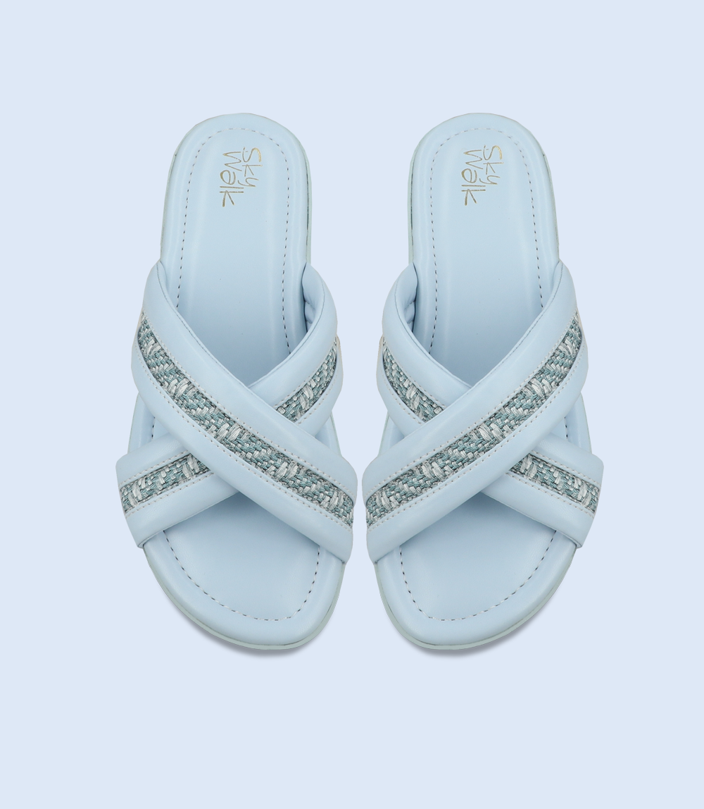 Women Comfort Slipper - BW9751 Light Blue