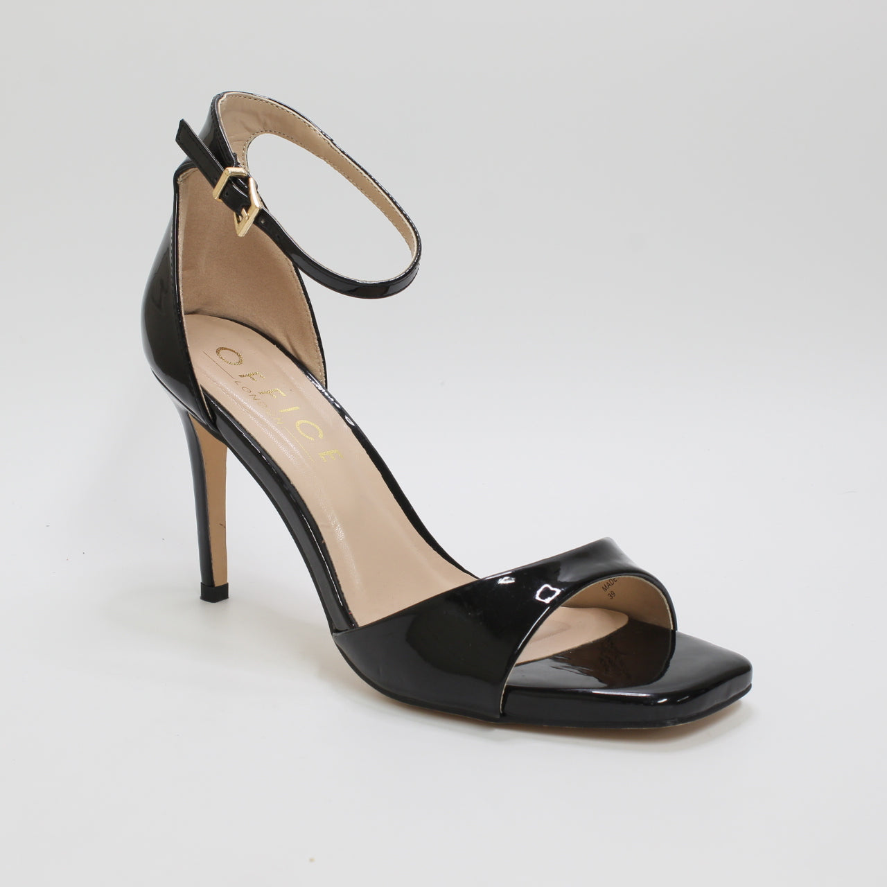 Women's Black Stiletto Sandals for Office Hustle