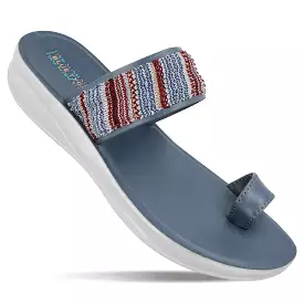 Women's Blue Sandals - BT2347 by Walkaroo