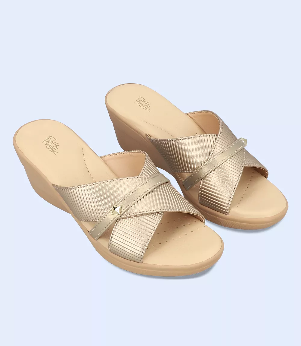 Women's Comfort Slipper - BW9264 Golden | Affordable and Stylish