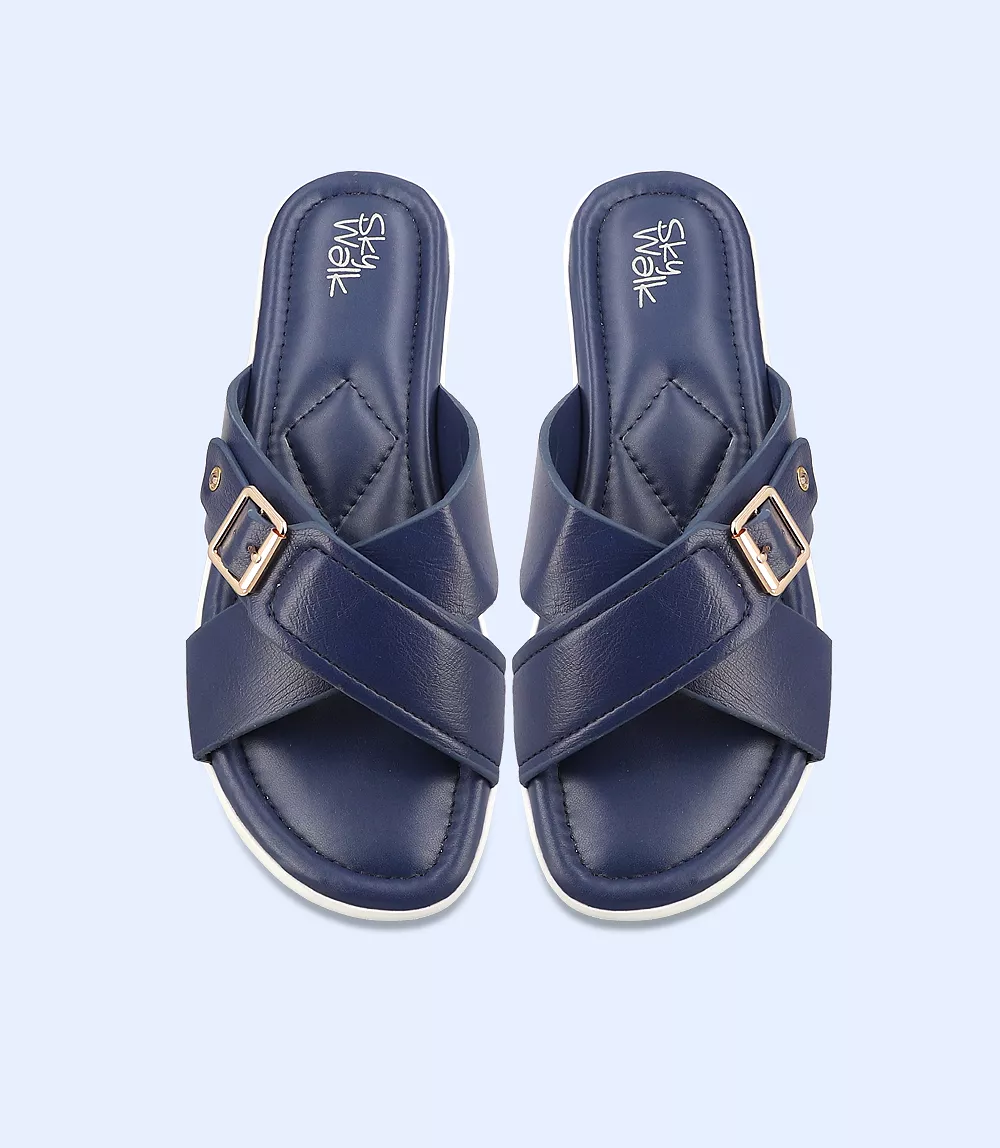 Women's Navy Comfort Slipper