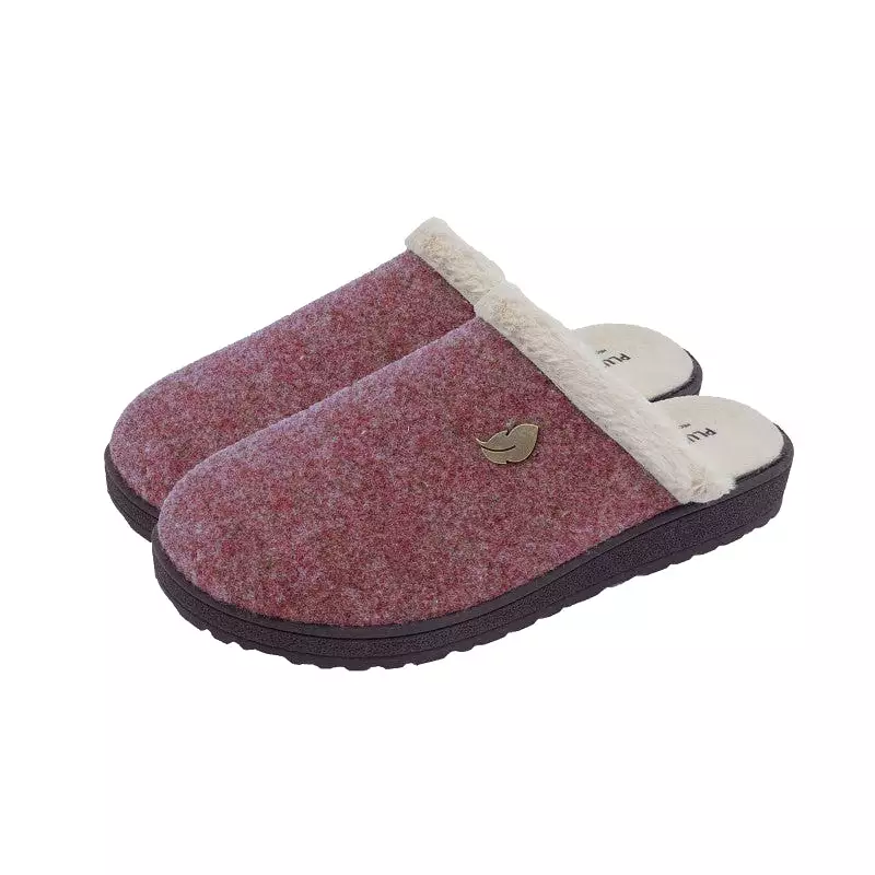 Women's Pink Slipper Mule with Plumaflex Memory Foam