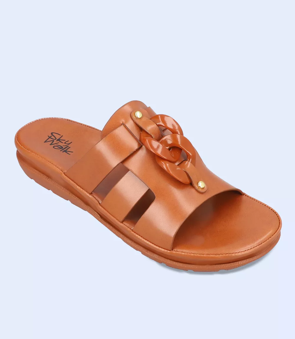 Women's Tan Comfort Slipper - BW9253