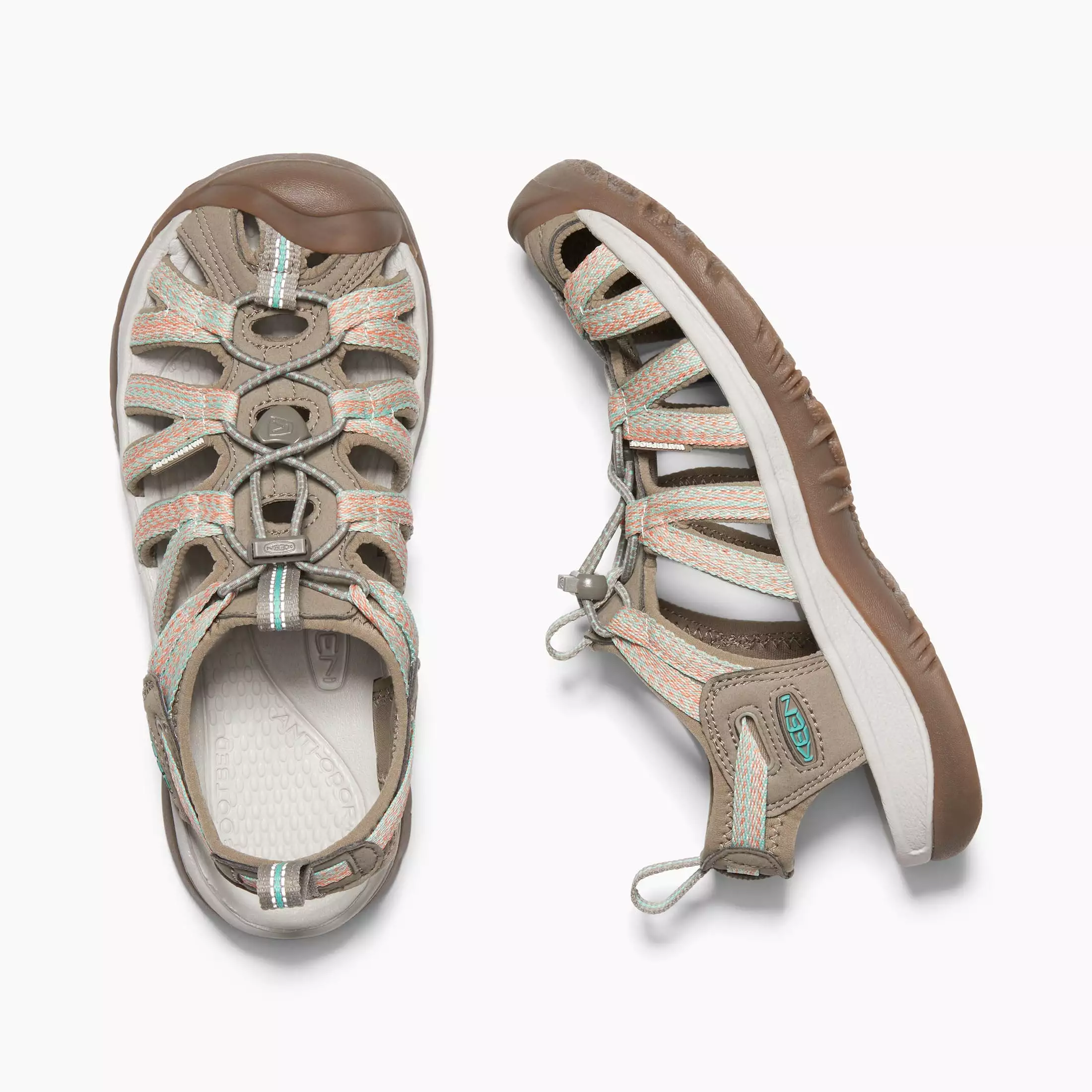 Women's Taupe/Coral Whisper Sandals