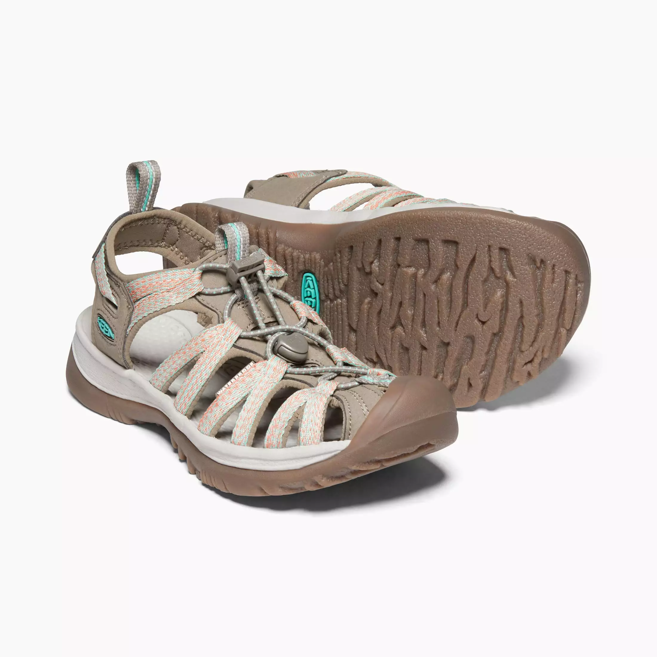 Women's Taupe/Coral Whisper Sandals