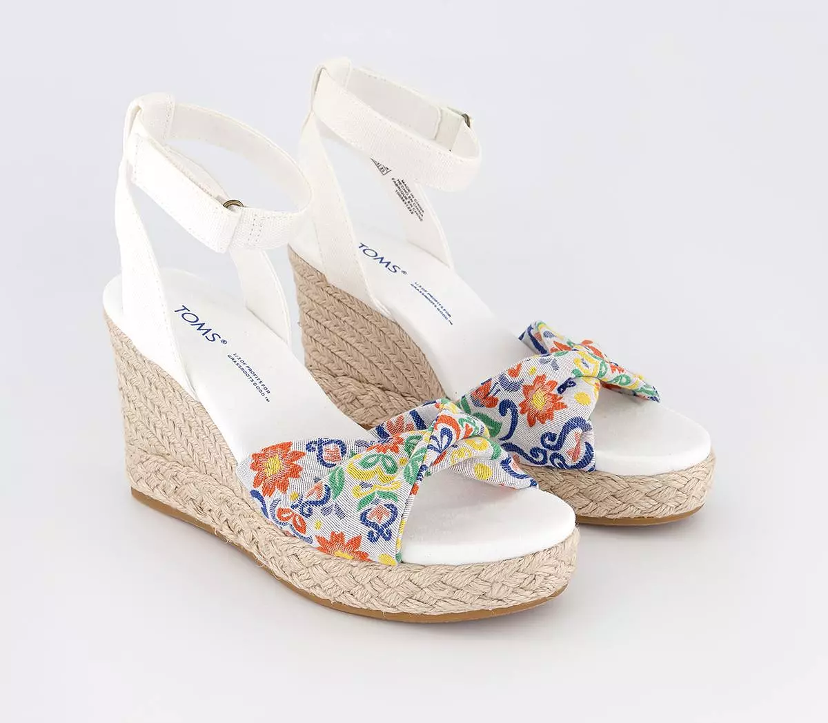 Women's Toms Marisela Wedge Sandals Mediterranean Jacquard: Toms Marisela Wedge Sandals - Mediterranean Jacquard