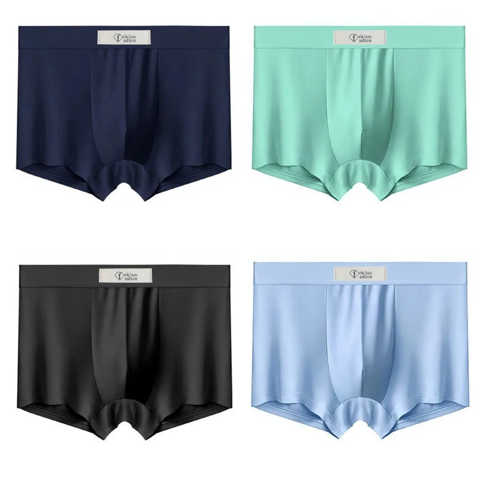 XituodaiPlus Size Men's Ice Silk Underwear Boxer Briefs