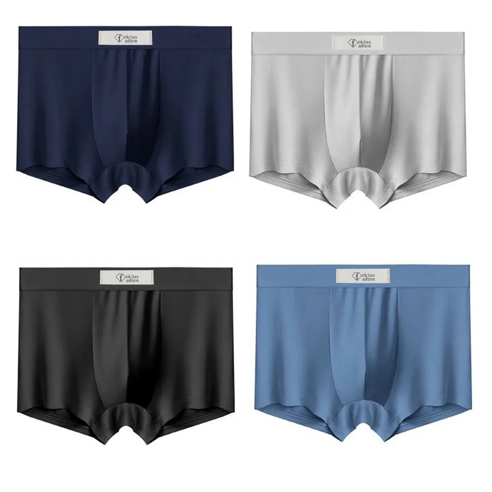 XituodaiPlus Size Men's Ice Silk Underwear Boxer Briefs