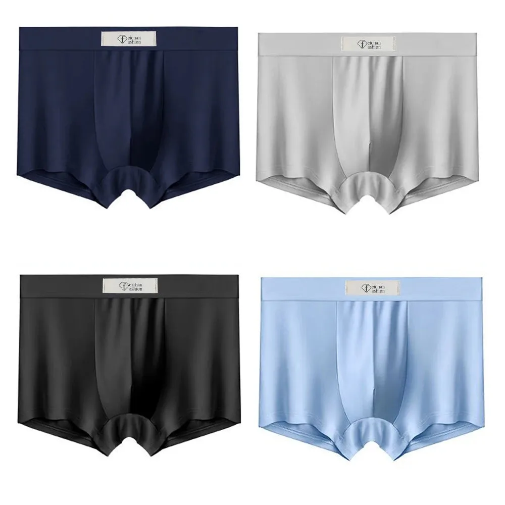 XituodaiPlus Size Men's Ice Silk Underwear Boxer Briefs