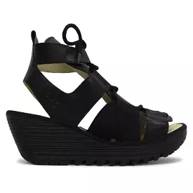 YACA413FLY Slingback Sandals for Women in Leather