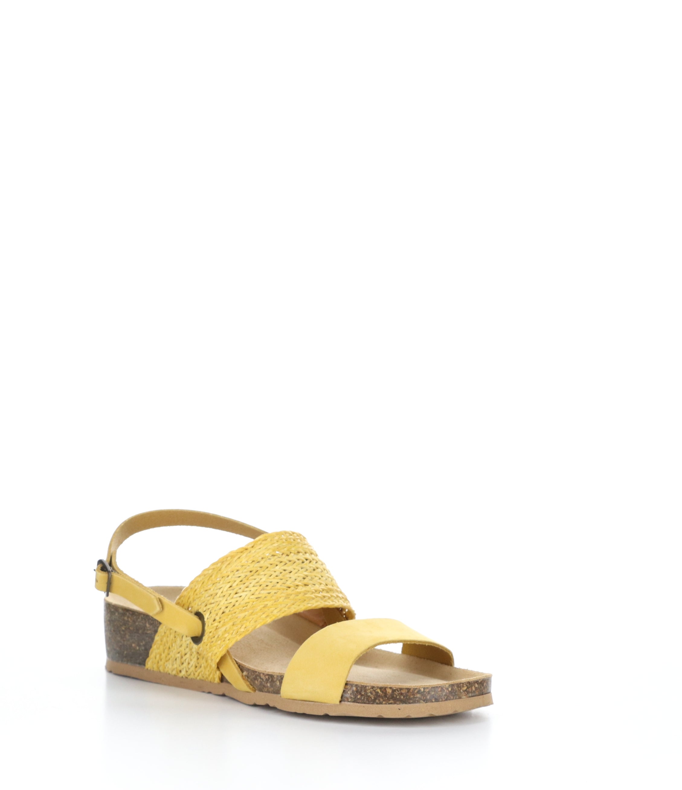 Yellow Wedge Sandals