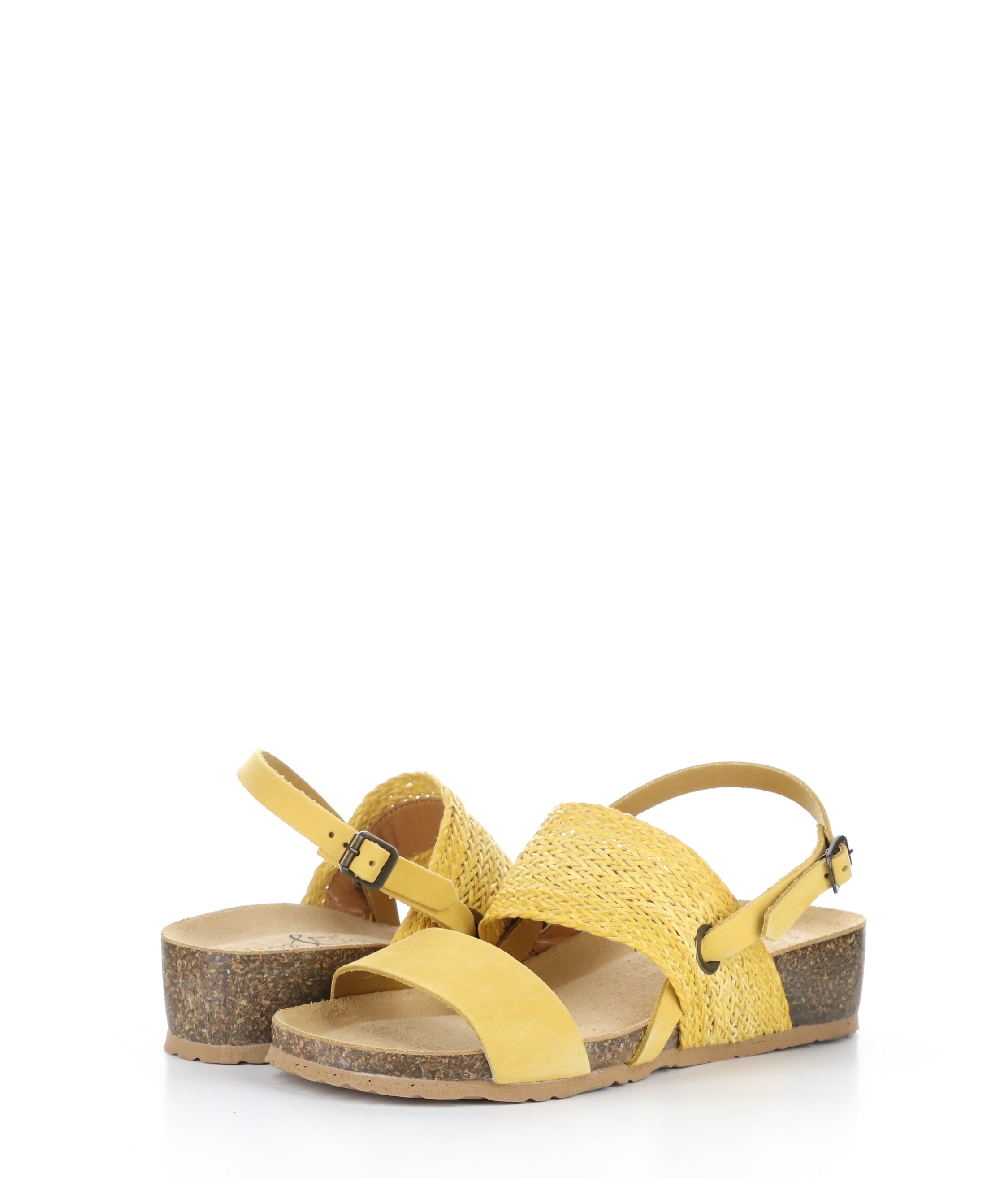 Yellow Wedge Sandals