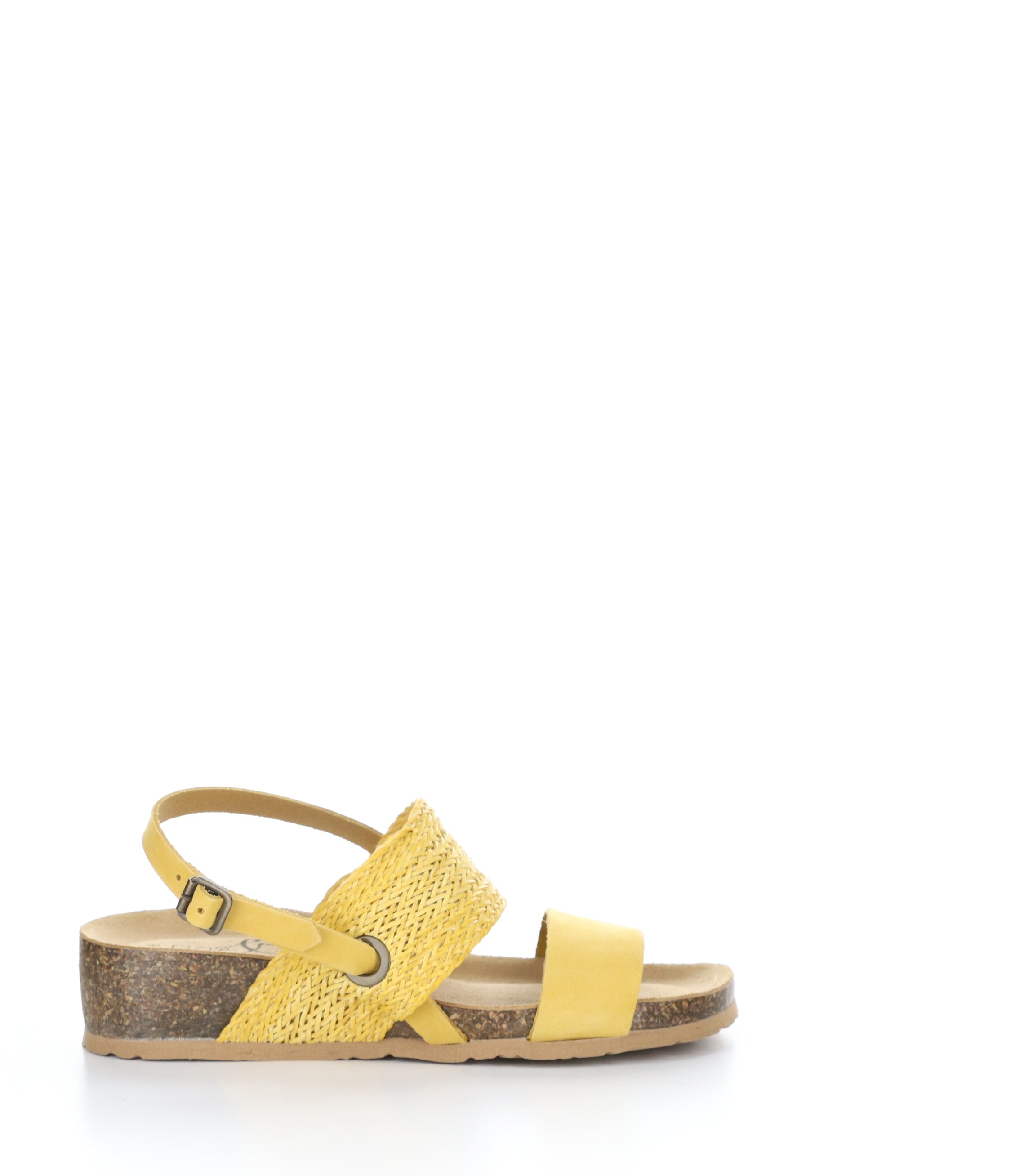 Yellow Wedge Sandals