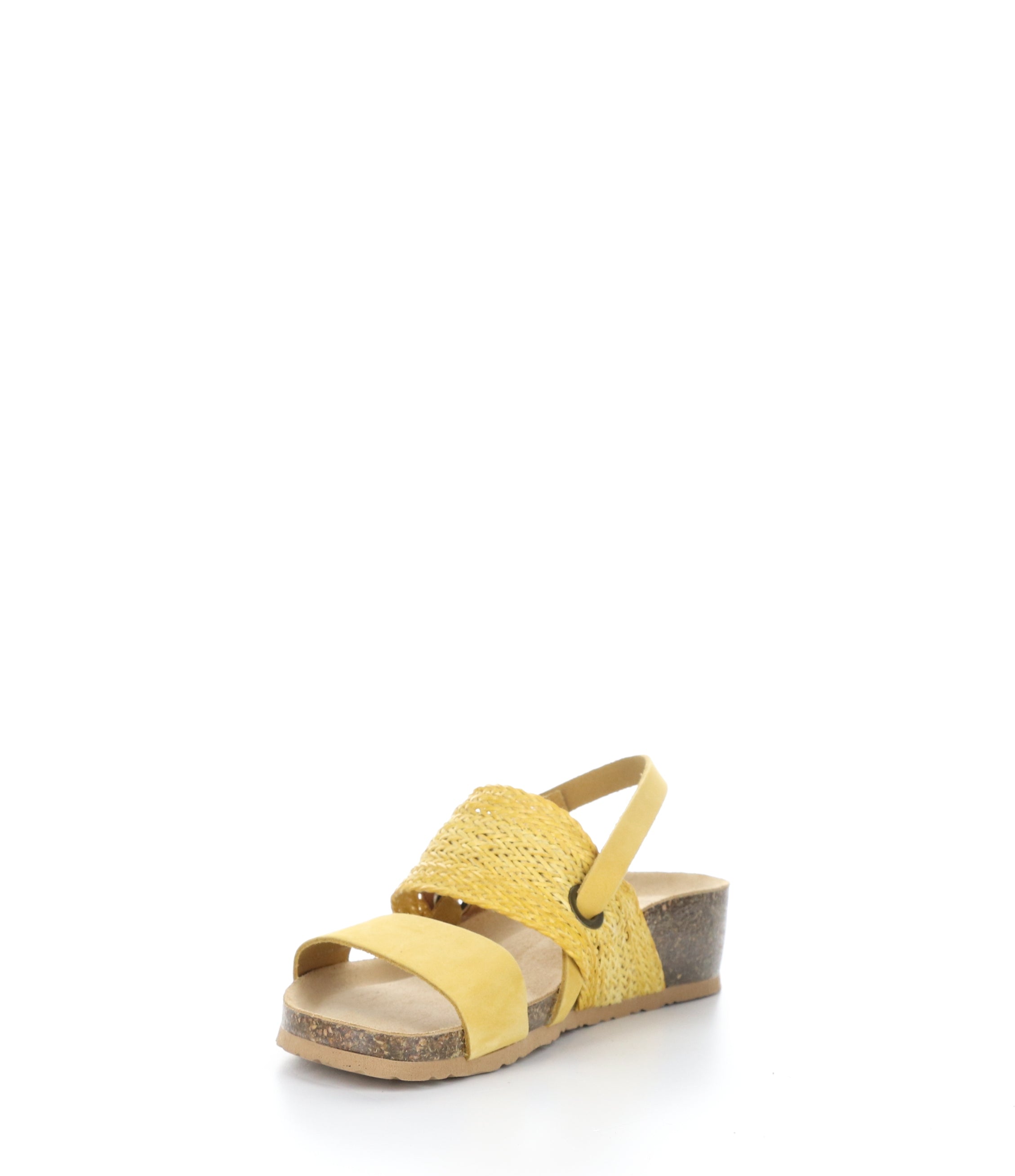 Yellow Wedge Sandals