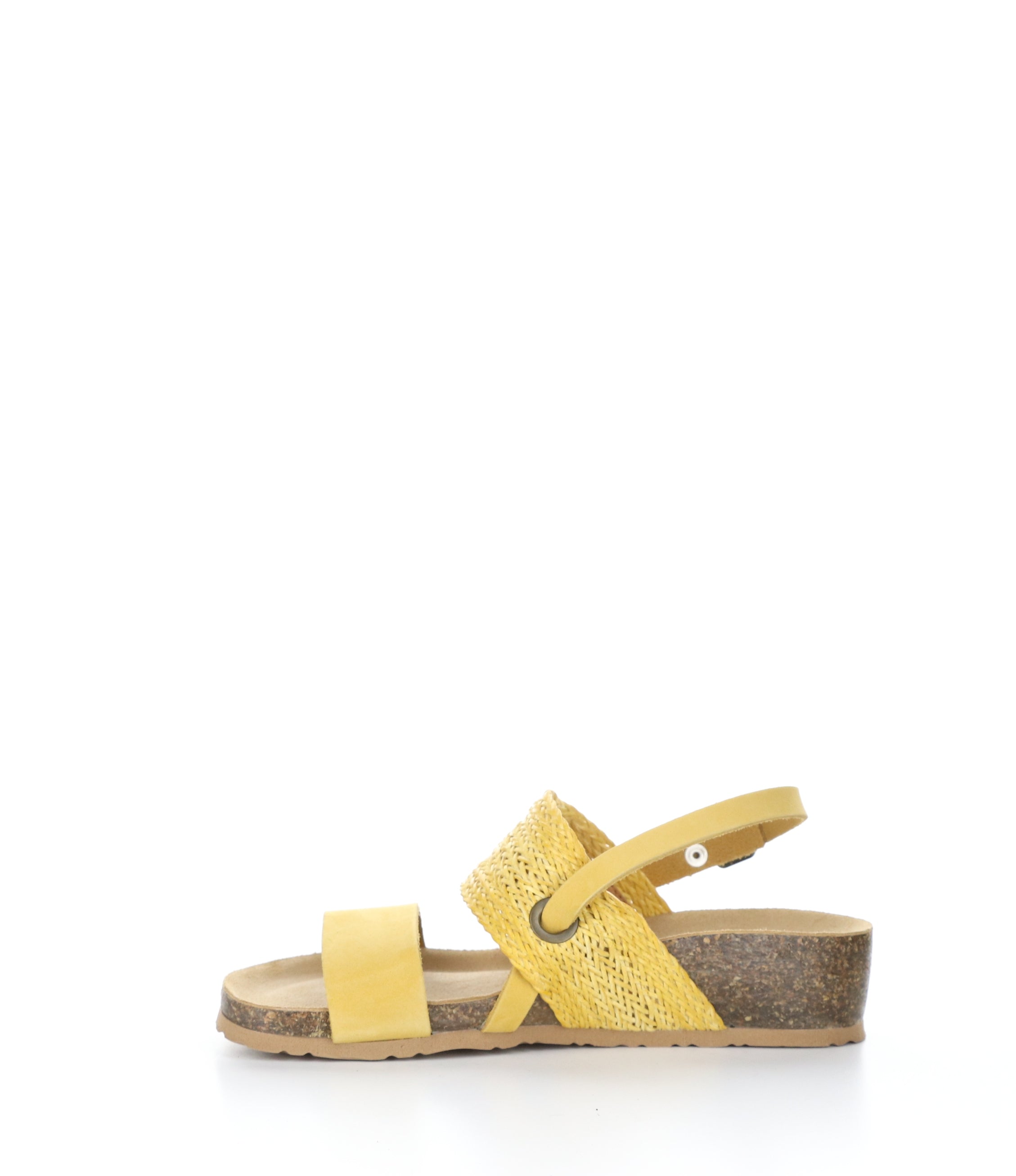 Yellow Wedge Sandals